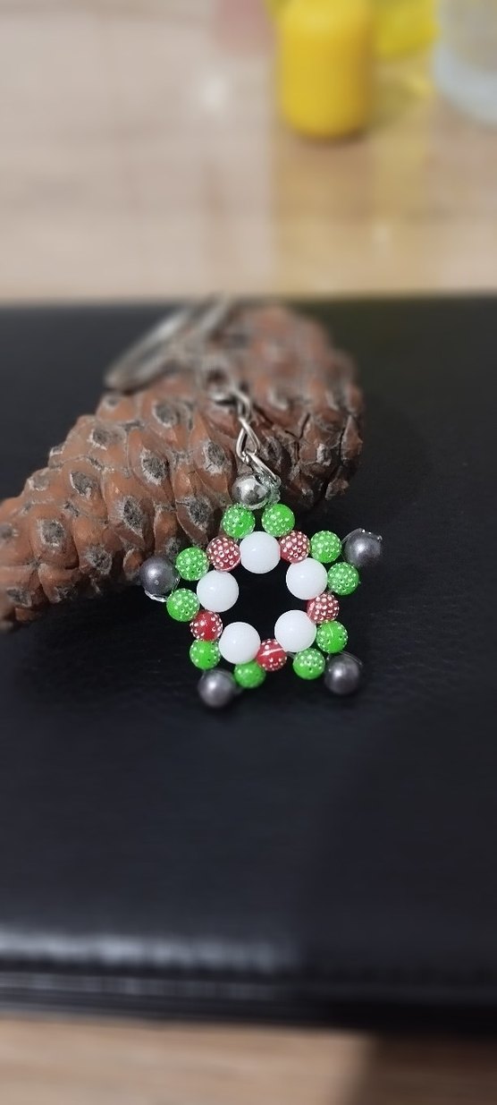 Renkli Boncuklu Bohem Anahtarlık - Görsel 2