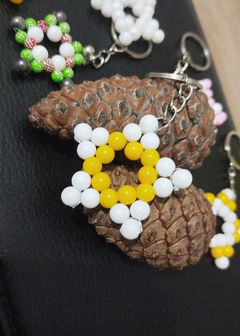 Renkli Boncuklu Bohem Anahtarlık - Görsel 2