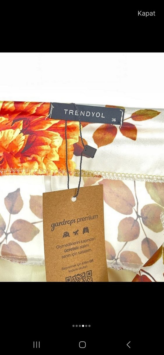 Çiçek Desenli Drapeli Uzun Kalem Elbise - Görsel 3