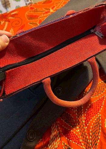 Boncuk İşlemeli Renkli Bohem Kadın Çantası - Görsel 4