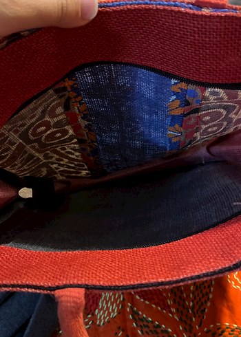 Boncuk İşlemeli Renkli Bohem Kadın Çantası - Görsel 3