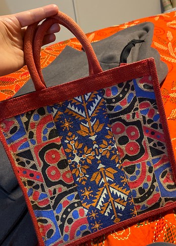 Boncuk İşlemeli Renkli Bohem Kadın Çantası - Görsel 5