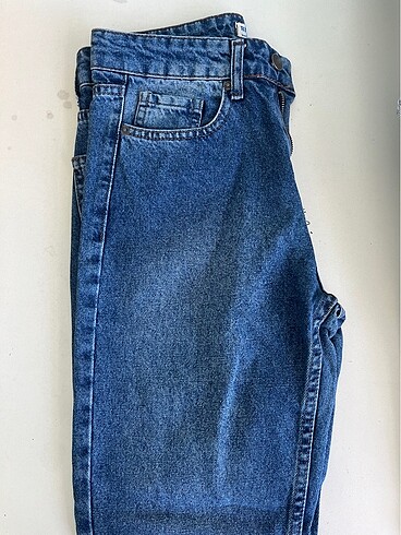 Lacivert mom jean