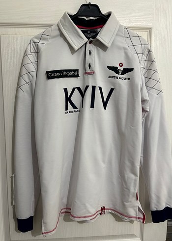 Erkek Beyaz Spor Uzun Kollu Tişört Velcro Detaylı - Görsel 2