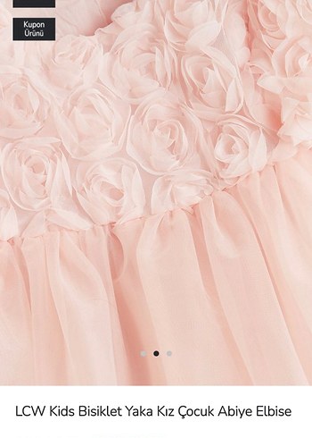 LCW Kids Pembe Kız Çocuk Elbise - Görsel 2