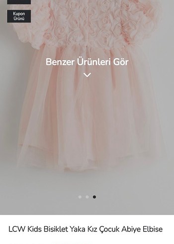 LCW Kids Pembe Kız Çocuk Elbise - Görsel 3