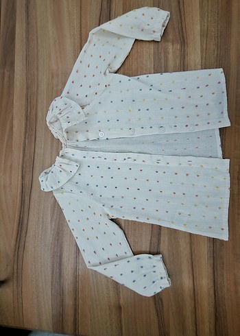 Nakışlı Bej Bebek Kız Takımı Uzun Kollu - Görsel 8