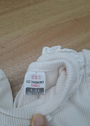 Kız Bebek Kısa Kollu Bej Body - Görsel 5