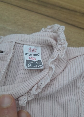 Kız Bebek Kısa Kollu Bej Body - Görsel 4