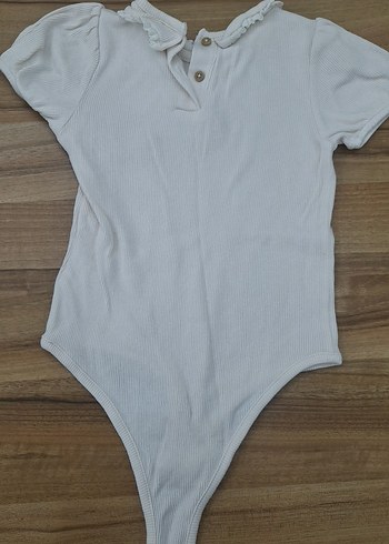 Kız Bebek Kısa Kollu Bej Body - Görsel 3