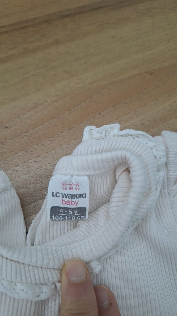 Kız Bebek Kısa Kollu Bej Body - Görsel 5