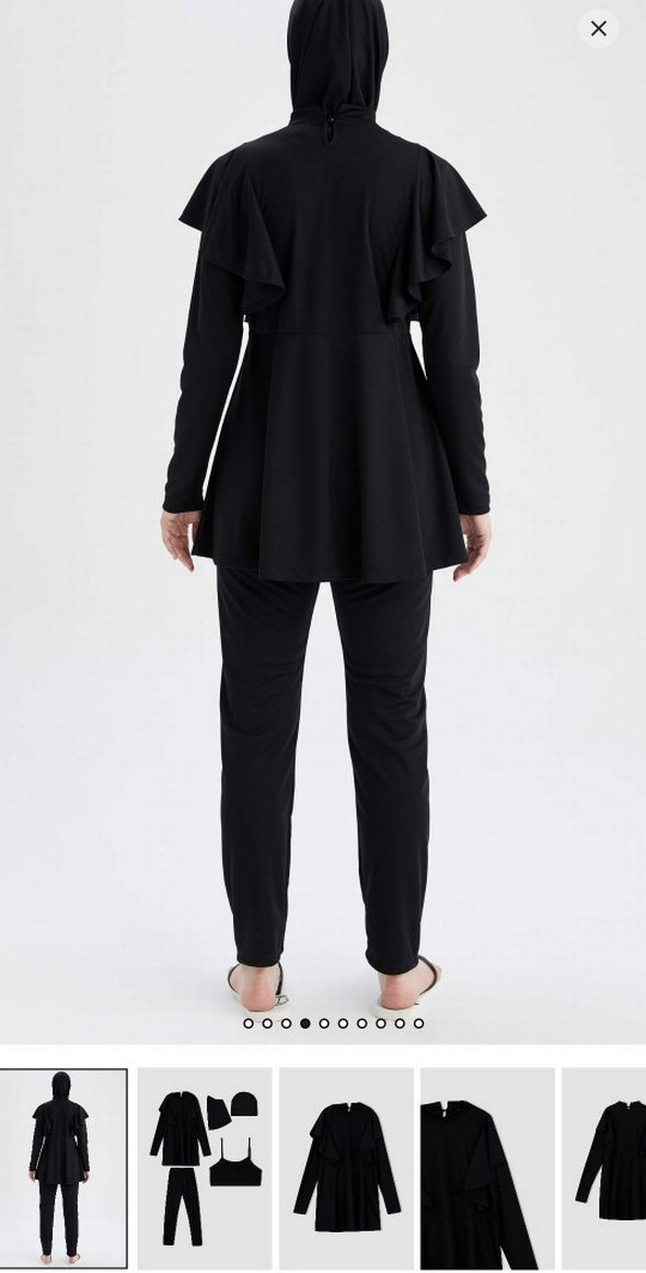 Siyah Kadın Uzun Kollu haşema - Görsel 2