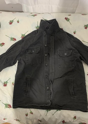 LC Waikiki Koyu Gri Denim Gomlek Ceket