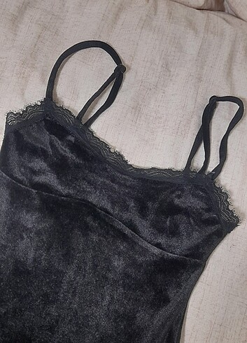 H&M H&m kadife kısa elbise