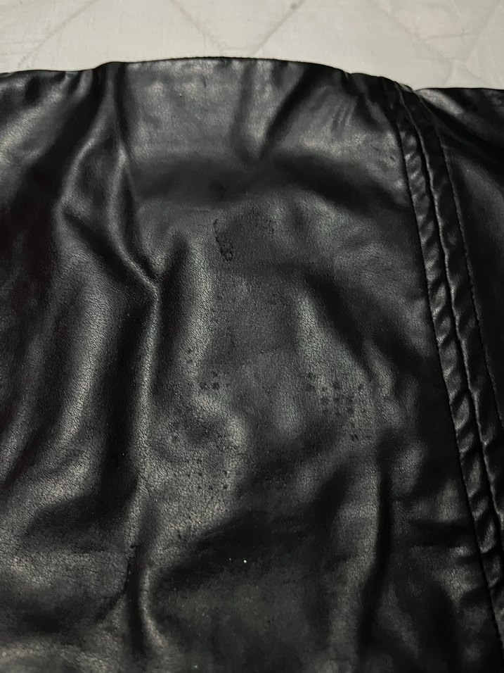 Siyah Deri Kemerli Mini Etek - Görsel 3