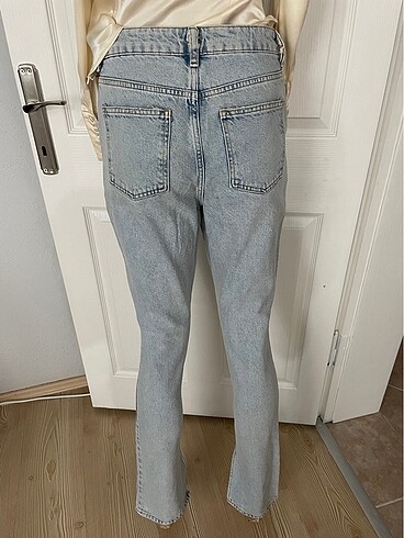 s Beden mavi Renk Blue jean paça detaylı