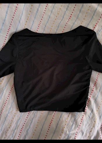 Dilvin Kruvaze Basic Siyah Bluz - Görsel 5