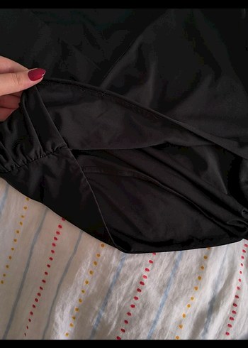 Dilvin Kruvaze Basic Siyah Bluz - Görsel 3