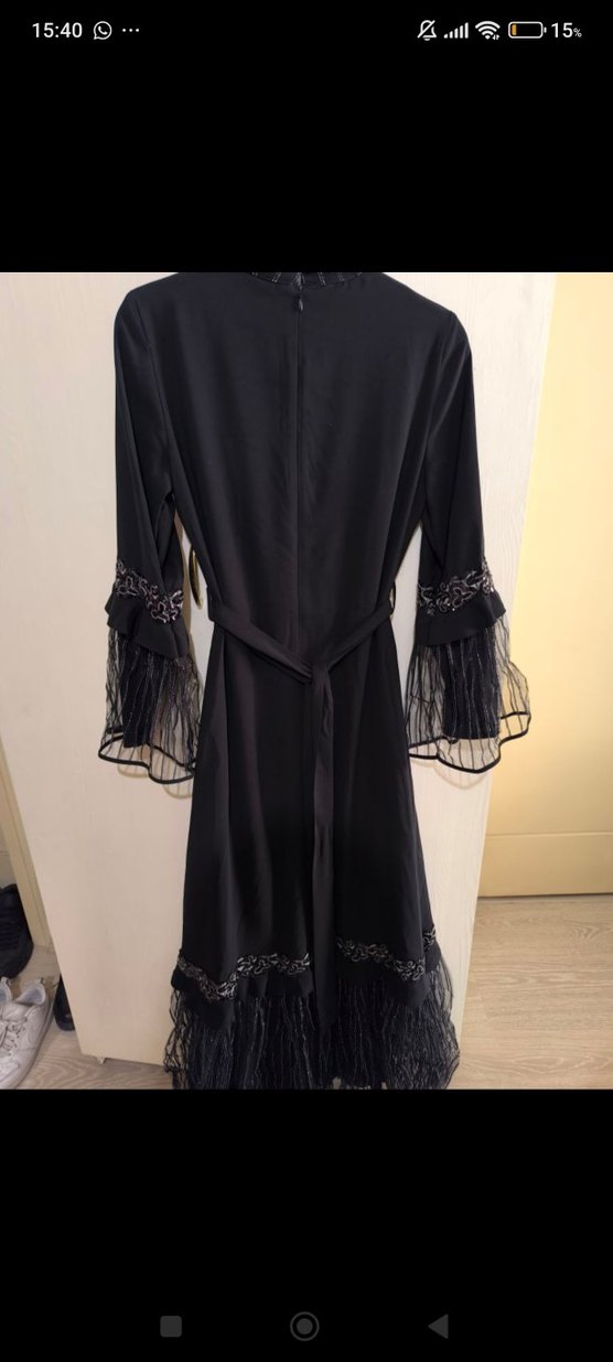 Özel Dikim Tesettür Abiye - Görsel 4