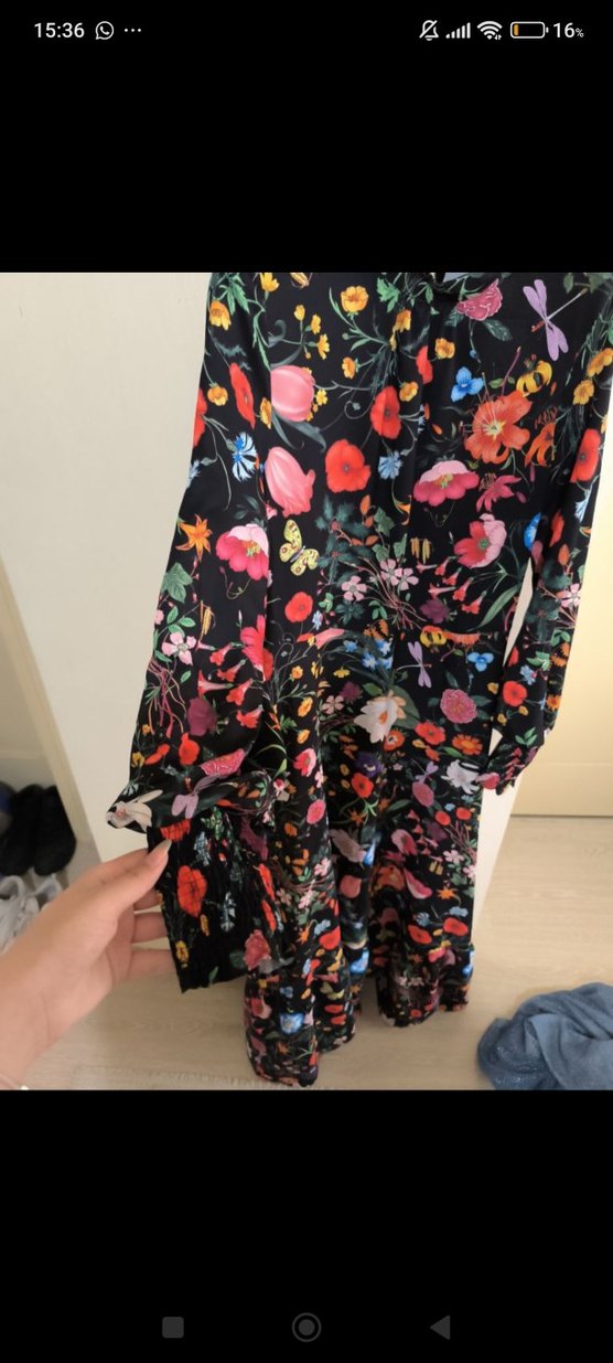 Çiçek Desenli Elbise (Tesettür) - Görsel 2