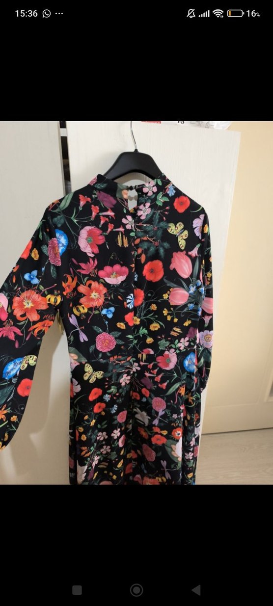 Çiçek Desenli Elbise (Tesettür) - Görsel 4