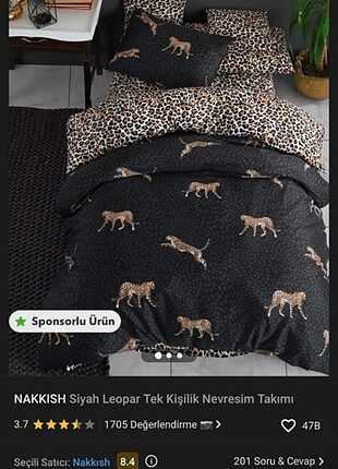 NAKKISH Tek Kişilik Nevresim Takımı