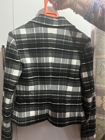 Kareli blazer ceket - Görsel 3