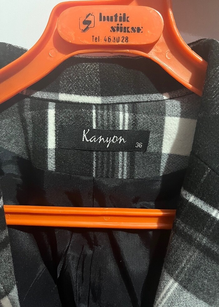 Kareli blazer ceket - Görsel 2