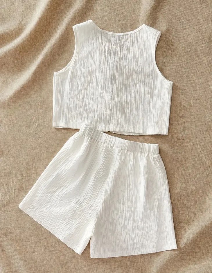 Beyaz Pileli ikili Takımı - Görsel 2