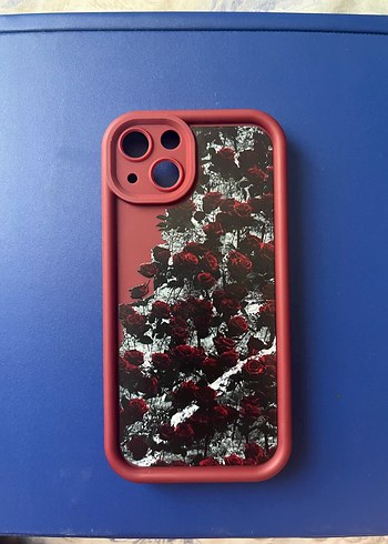 Kırmızı Gotik Telefon Kılıfı Gül Desenli