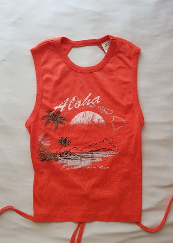 m Beden kırmızı Renk UO BABY TEE BLUZ CROP ATLET