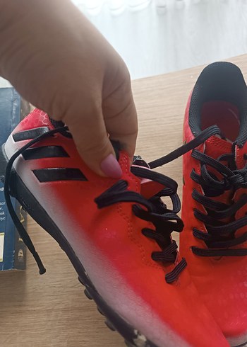 Kırmızı Erkek Çocuk Spor Ayakkabı krampon - Görsel 5