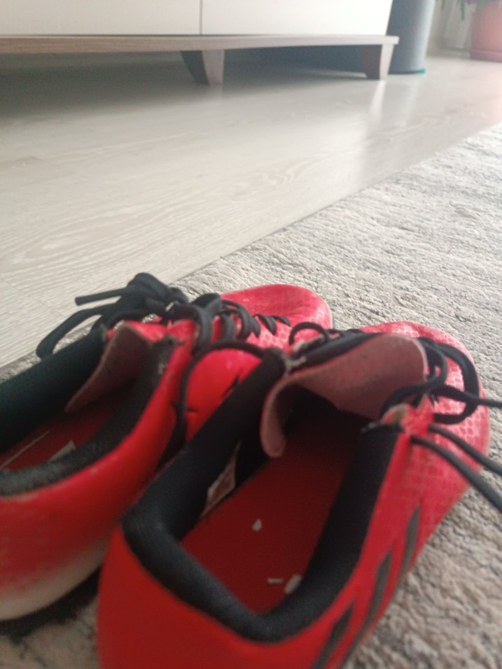 Kırmızı Erkek Çocuk Spor Ayakkabı krampon - Görsel 3