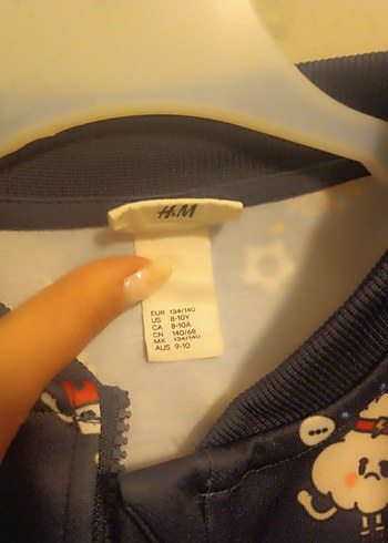 H&M Erkek Çocuk Çok Renkli Baskılı Fermuarlı Ceket