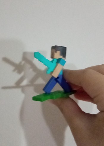  Renkli Mavi Aksiyon Figürü Minecraft