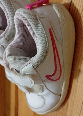 Kız Çocuk Beyaz Cırt Cırtlı Spor Ayakkabı - Görsel 4