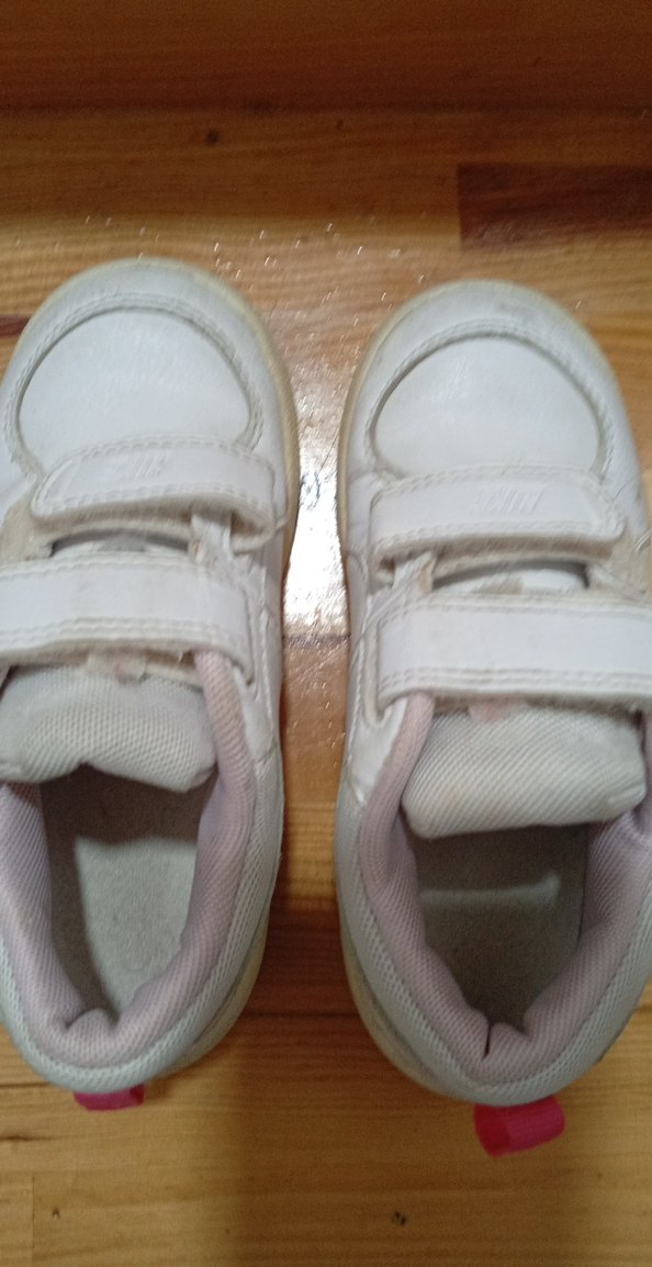 Kız Çocuk Beyaz Cırt Cırtlı Spor Ayakkabı - Görsel 2