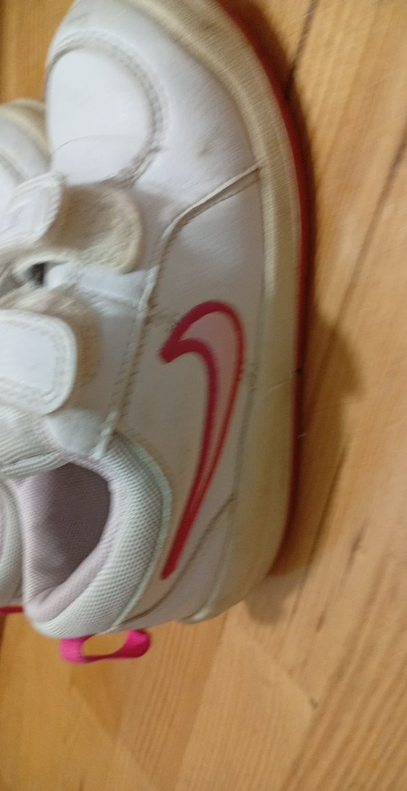 Kız Çocuk Beyaz Cırt Cırtlı Spor Ayakkabı - Görsel 3