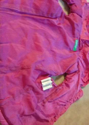 Kız Çocuk Kapüşonlu Pembe Yelek - Görsel 3