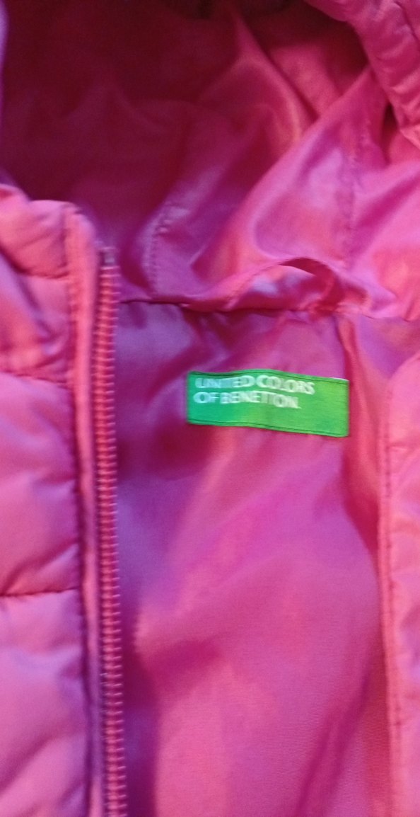 Kız Çocuk Kapüşonlu Pembe Yelek - Görsel 2