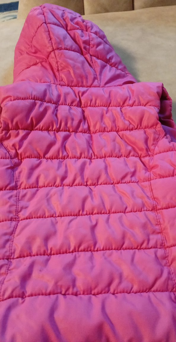 Kız Çocuk Kapüşonlu Pembe Yelek - Görsel 4