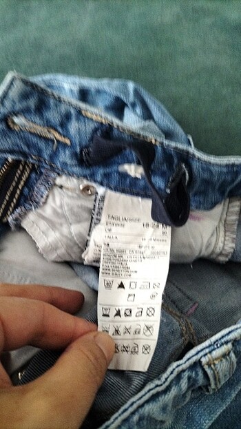 Benetton 18-24 ay Bebek jean - Görsel 5