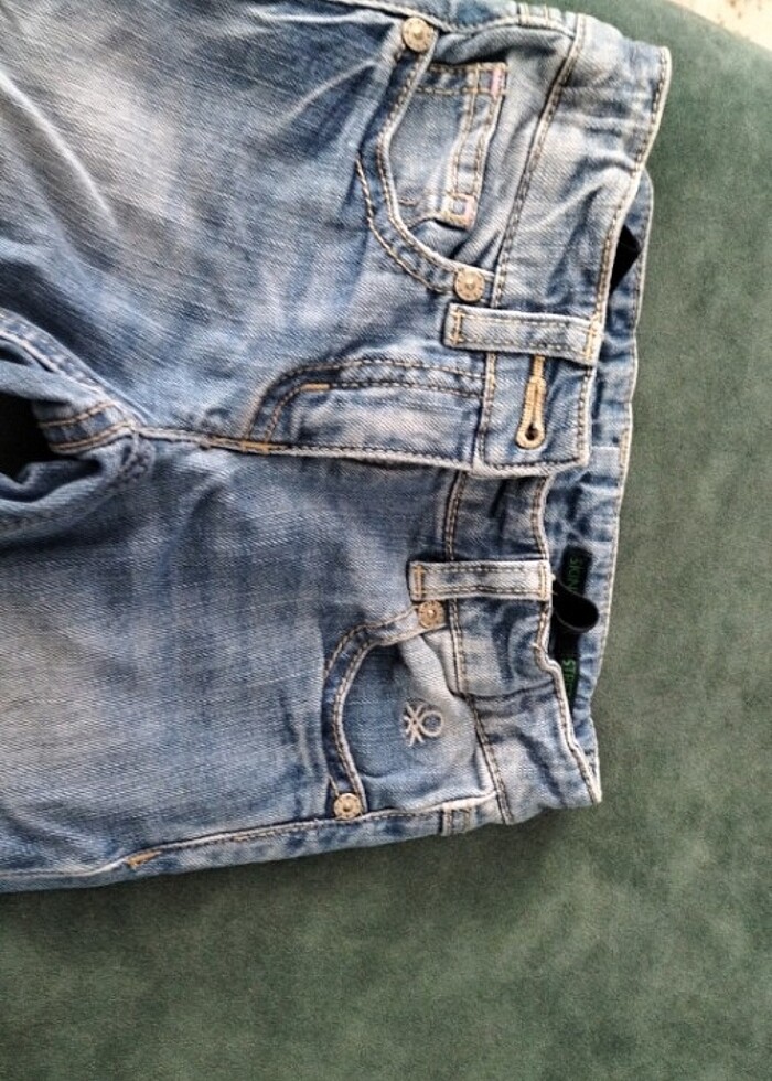 Benetton 18-24 ay Bebek jean - Görsel 2