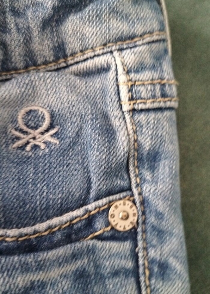 Benetton 18-24 ay Bebek jean - Görsel 3