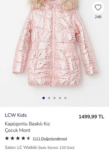 LCW kız çocuk mont - Görsel 9