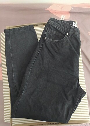 Bershka bershka siyah mom jean kot