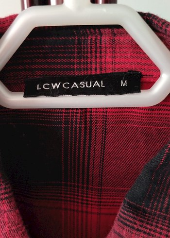 Kırmızı Siyah Desenli Boncuklu Salaş Gömlek - Görsel 3