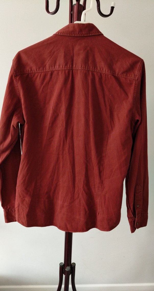 Bordo Erkek Gömlek Uzun Kollu - Görsel 5