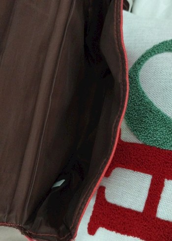 Kırmızı Deri Kadın Çanta Tokalı - Görsel 6