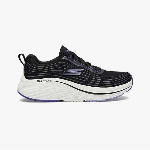 Skechers Max Cushioning Kadın Siyah/Mor Sneaker